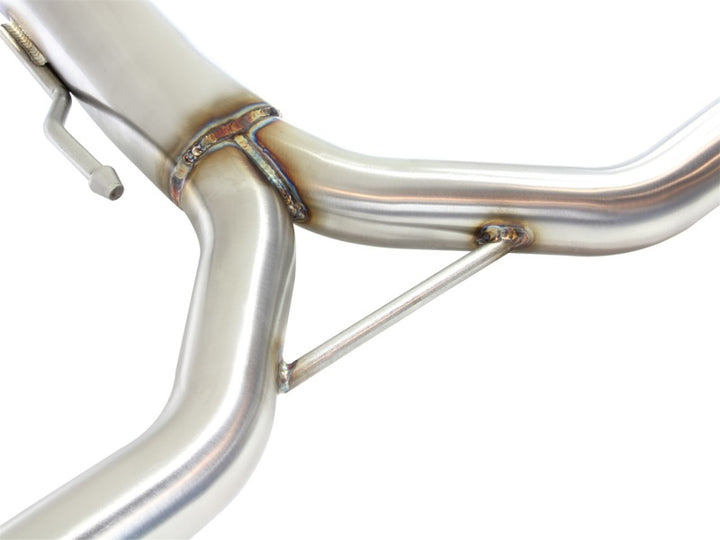 aFe Takeda Exhaust 304SS Dual Cat-Back w/ Polished Tips 13-17 Honda Accord  LX/EX/EX-L Sedan L4 2.4L - Bull Strap