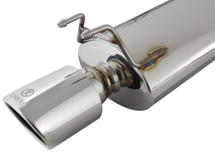 aFe Takeda Exhaust 304SS Dual Cat-Back w/ Polished Tips 13-17 Honda Accord  LX/EX/EX-L Sedan L4 2.4L - Bull Strap