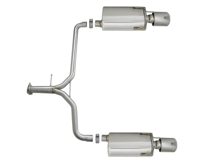 aFe Takeda Exhaust Axle-Back 13 Honda Accord Sport Sedan 2.4L L4 - Bull Strap