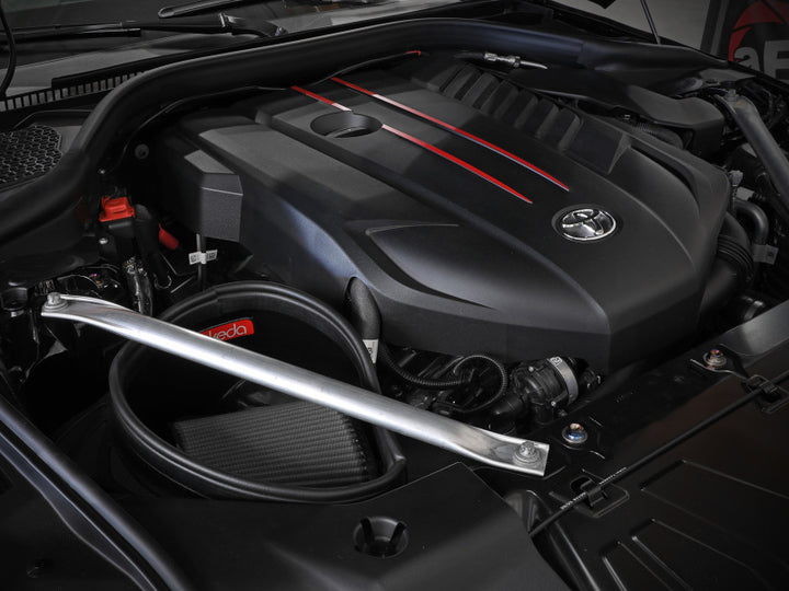 aFe Takeda Intakes Stage-2 AIS w/ Pro DRY S Media 20-22 Toyota GR Supra (A90) L6-3.0L (t) B58 - Bull Strap