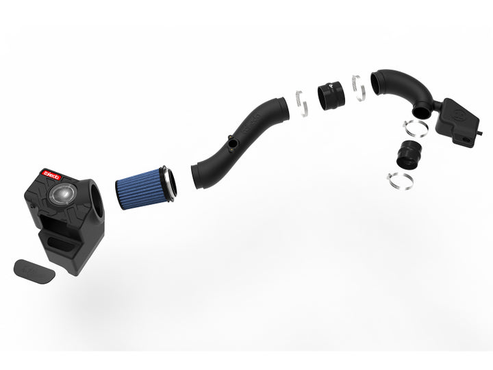 aFe Takeda Momentum Cold Air Intake System w/ Pro 5R Media 18-19 Subaru Crosstrek H4-2.0L - Bull Strap