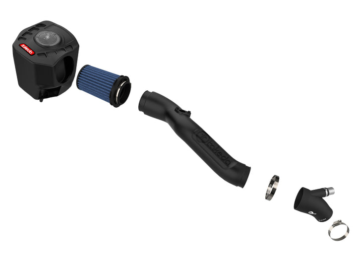 aFe Takeda Momentum GT Pro 5R Cold Air Intake System 16-17 Lexus IS 200t - Bull Strap