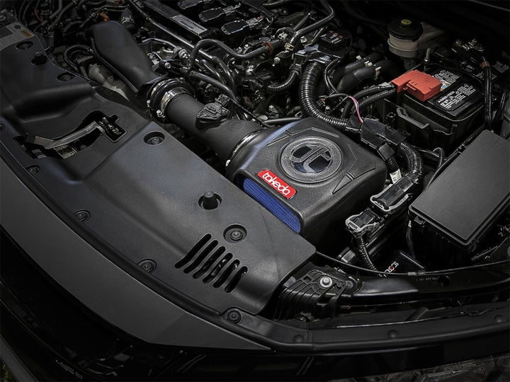 aFe Takeda Momentum GT Pro 5R Cold Air Intake System 2017+ Honda Civic Si I4 1.5L (t) - Bull Strap