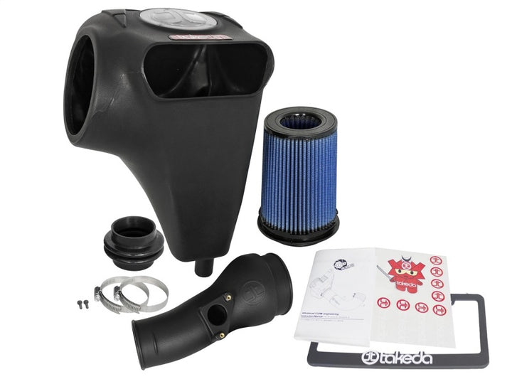 aFe Takeda Momentum GT Pro 5R Cold Air Intake System 2017+ Honda Civic Si I4 1.5L (t) - Bull Strap