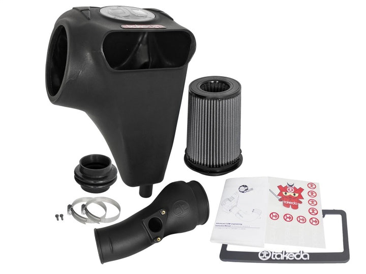 aFe Takeda Momentum GT Pro DRY S Cold Air Intake System 17-18 Honda Civic Si I4 1.5L (t) - Bull Strap