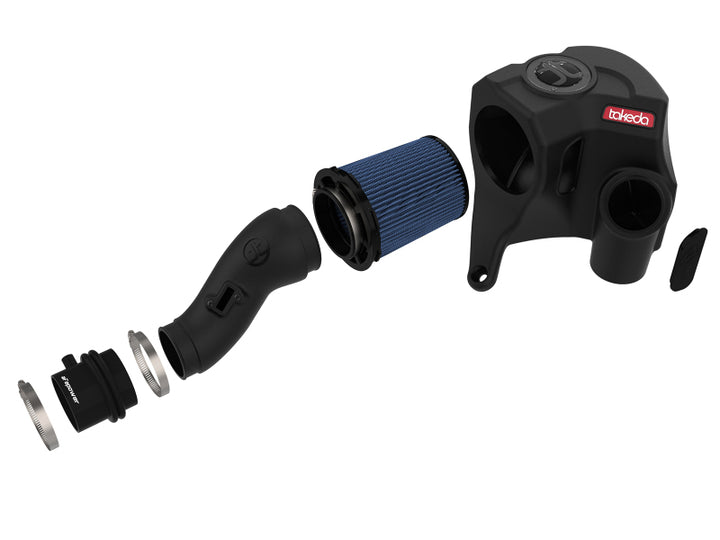aFe Takeda Momentum Pro 5R Cold Air Intake System 17-19 Honda Ridgeline V6-3.5L - Bull Strap