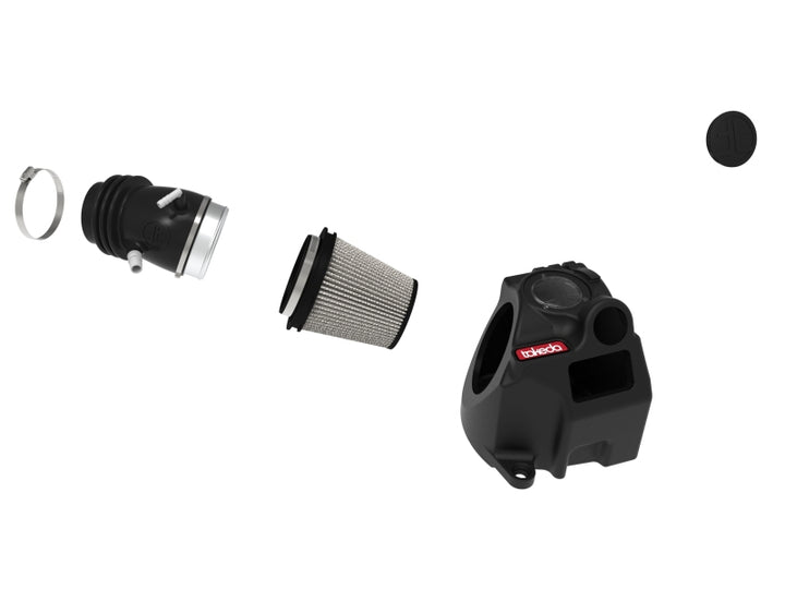 aFe Takeda Momentum Pro Dry S Cold Air Intake System 20-22 Kia Telluride / Hyundai Palisade V6 3.8L - Bull Strap