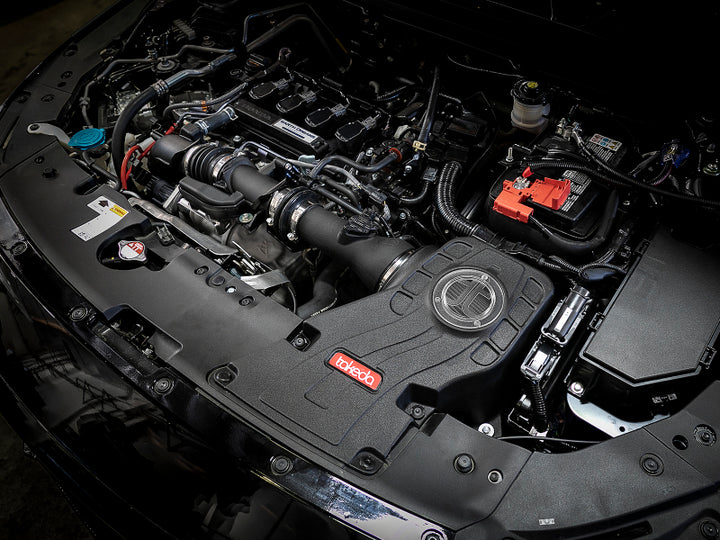aFe Takeda Momentum Pro Dry S Cold Air Intake System 2018 Honda Accord I4 1.5L (t) - Bull Strap