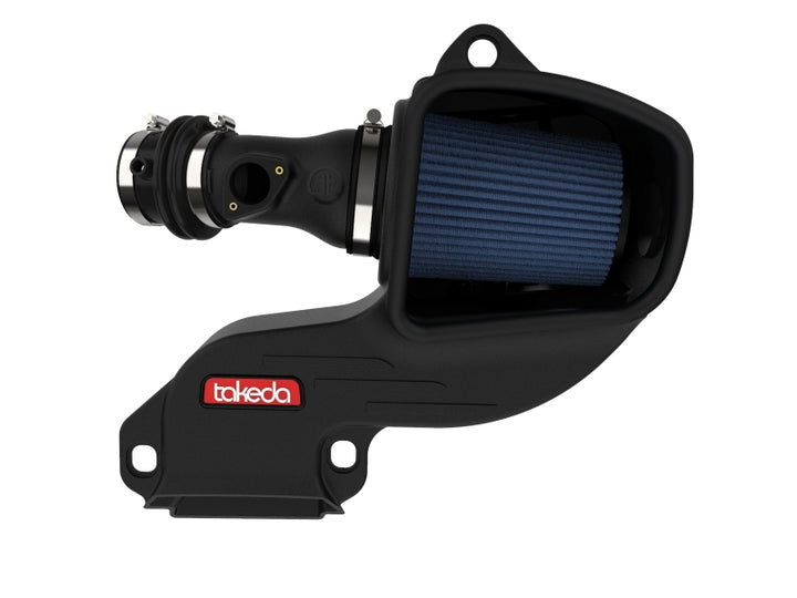 aFe Takeda Stage-2 Cold Air Intake System Pro 5R 14-18 Mazda 3 L4-2.0 - Black - Bull Strap