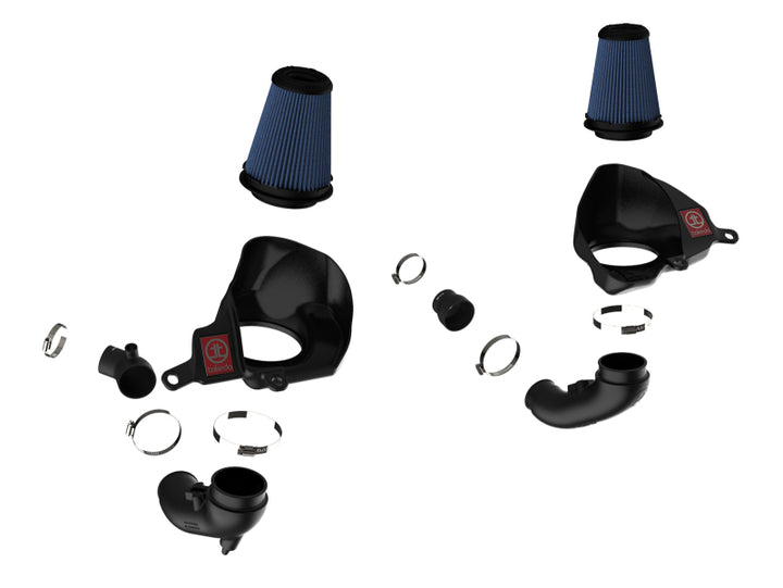 aFe Takeda Stage-2 Pro 5R Cold Air Intake System 16-19 Infinity Q50/Q60 V6-3.0L (tt) - Bull Strap