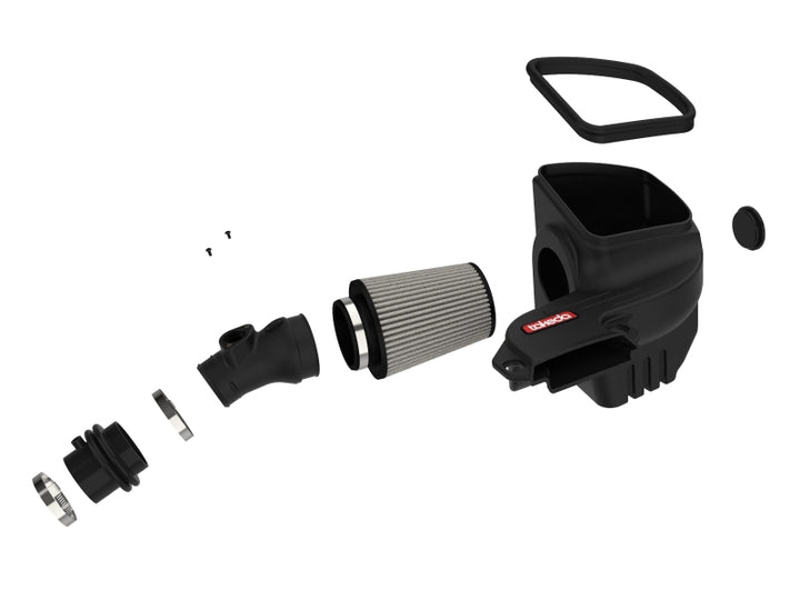 aFe Takeda Stage-2 Pro Dry S Cold Air Intake System 14-18 Mazda 3 L4-2.0L (Black) - Bull Strap