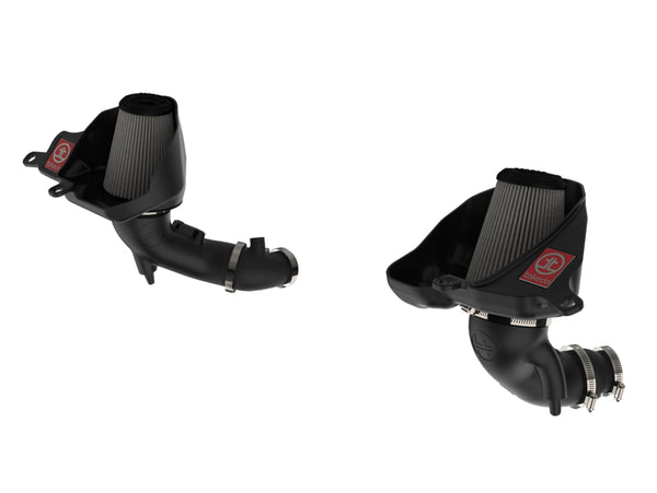aFe Takeda Stage-2 Pro Dry S Cold Air Intake System 16-19 Infinity Q50/Q60 V6-3.0L (tt) - Bull Strap