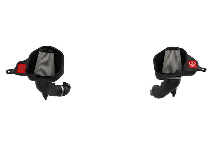 aFe Takeda Stage-2 Pro Dry S Cold Air Intake System 16-19 Infinity Q50/Q60 V6-3.0L (tt) - Bull Strap