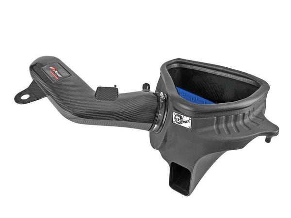 aFe Track Series Carbon Fiber Intake w/Pro 5R Filter BMW M2 (F87) 16-18 L6-3.0L (t) N55 - Bull Strap