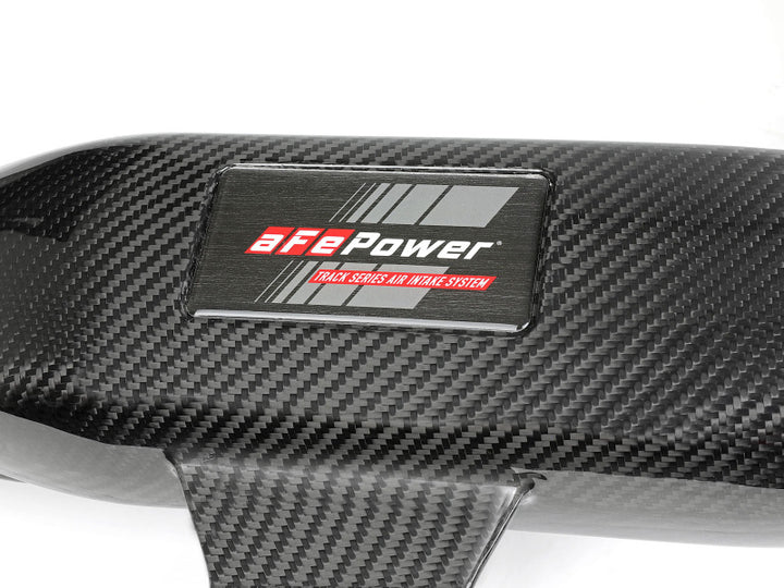 aFe Track Series Carbon Fiber Intake w/Pro 5R Filter BMW M2 (F87) 16-18 L6-3.0L (t) N55 - Bull Strap