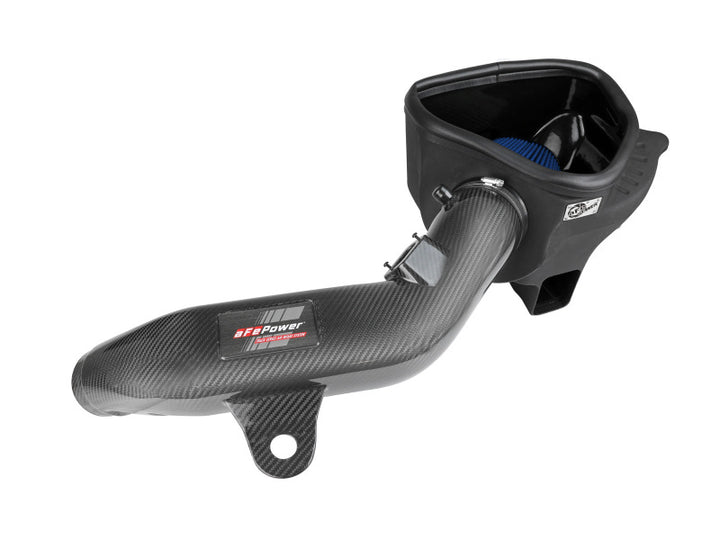 aFe Track Series Carbon Fiber Intake w/Pro 5R Filter BMW M2 (F87) 16-18 L6-3.0L (t) N55 - Bull Strap