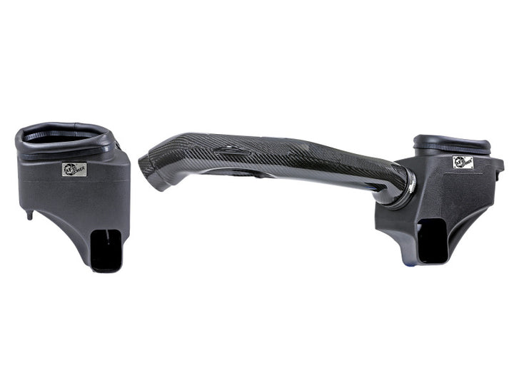 aFe Track Series Stg 2 Carbon Fiber Intake w/Pro 5R Media 15-20 BMW M3/M4(F80/82/83) L6-3.0L(tt) S55 - Bull Strap