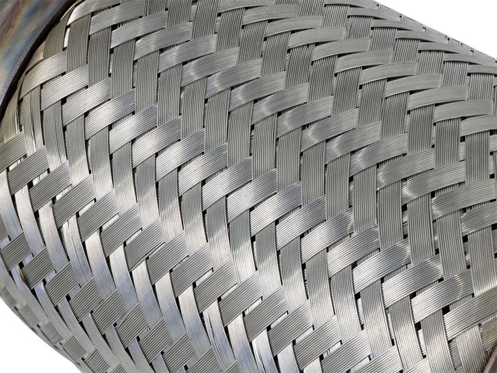 aFe Twisted Steel 3in Rear Down-Pipe/Mid Pipe 2017+ Honda Civic Type R I4 2.0L (t) - Bull Strap