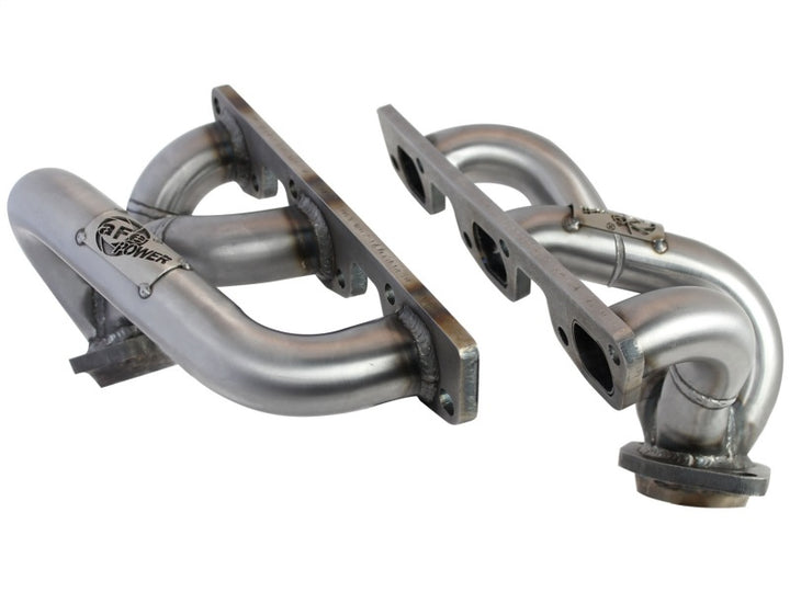 aFe Twisted Steel Headers 07-11 Jeep Wrangler (JK) V6-3.8L - Bull Strap