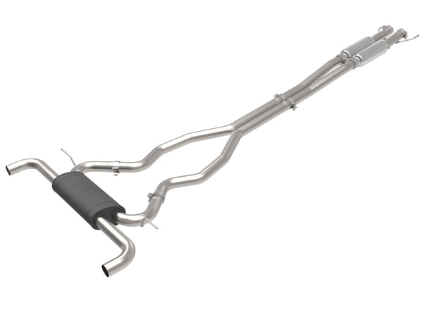 aFe Vulcan Series 2 1/2in 304 SS Cat-Back 19-20 Ford Edge ST V6 2.7L(tt) - Bull Strap