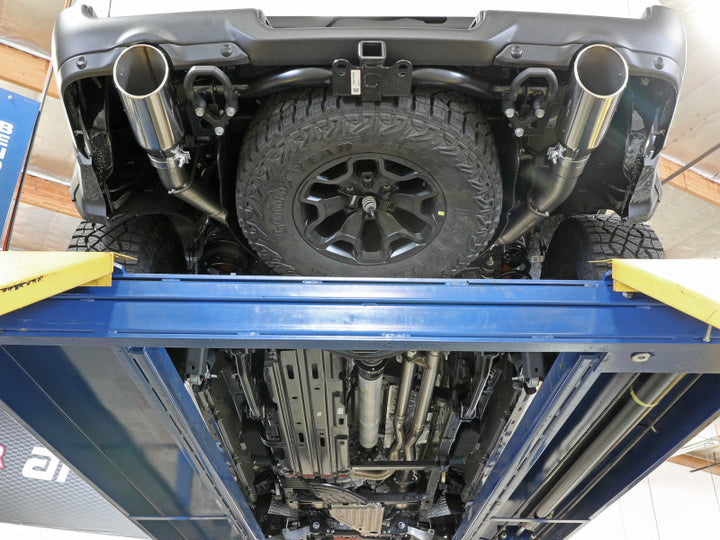 aFe Vulcan Series 3in 304SS Cat-Back Exhaust 21+ Ram 1500 TRX V8-6.2L w/ Black Tips - Bull Strap