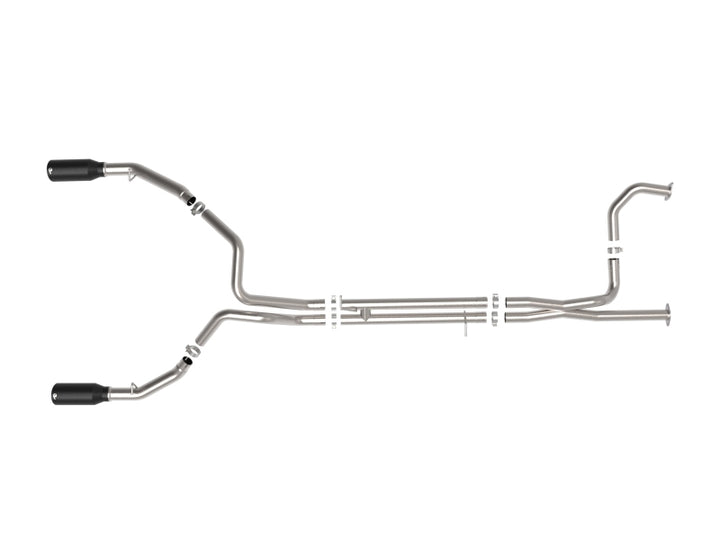 aFe Vulcan Series 3in 304SS Cat-Back Exhaust 21+ Ram 1500 TRX V8-6.2L w/ Black Tips - Bull Strap