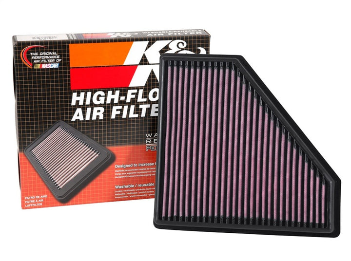 K&N 16-17 Cadillac CTS-V 6.2L V8 Drop In Air Filter - Bull Strap