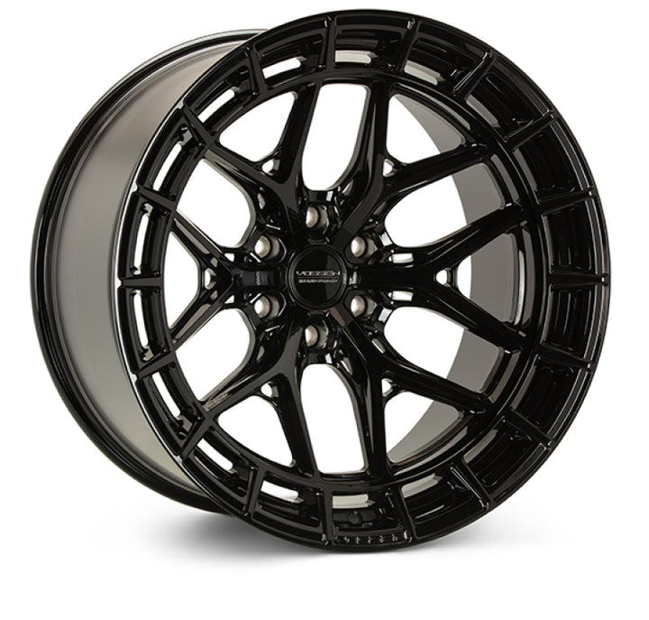 Vossen HFX-1 22x10 / 6x139.7 BP / ET-18 / 106.1 CB / Super Deep - Gloss Black Wheel - Bull Strap