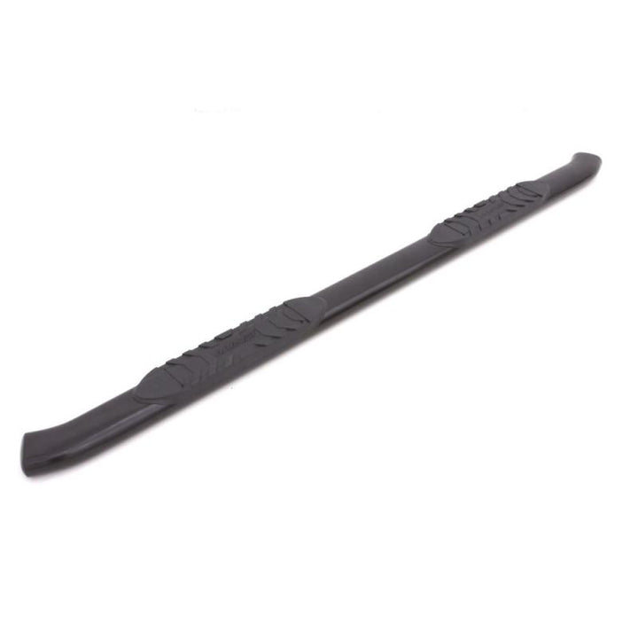 Lund 15-18 Ford F-150 SuperCrew 5in. Oval Curved Steel Nerf Bars - Black - Bull Strap