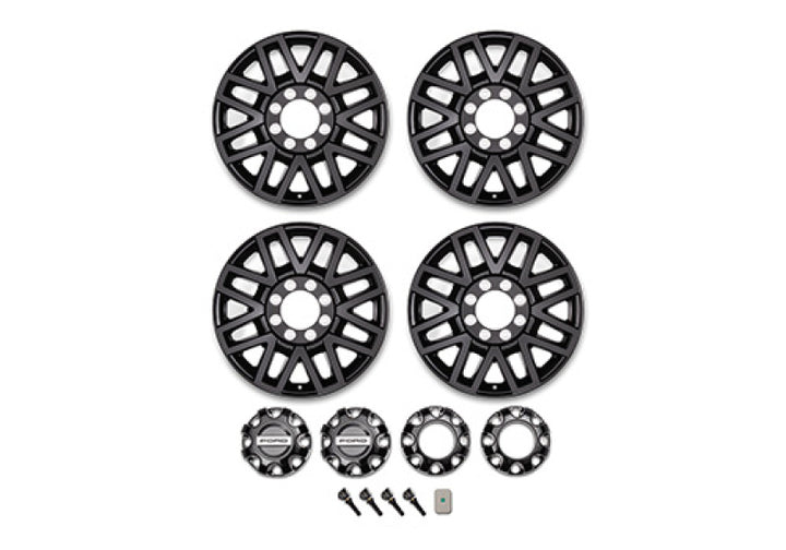 Ford Racing 23-24 Super Duty 20x8in Premium Black Painted Aluminum Wheel - Bull Strap