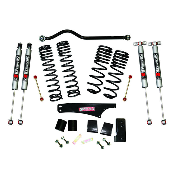 Skyjacker 2007-2018 Jeep Wrangler JK 4 Door 4WD Long Travel 3.5in-4in Lift Kit w/M95 Monotube Shocks - Bull Strap