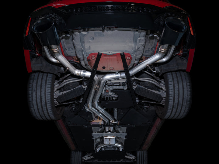 AWE Tuning 21-23 Audi C8 RS6/RS7 SwitchPath Cat-back Exhaust - Diamond Black Tips - Bull Strap