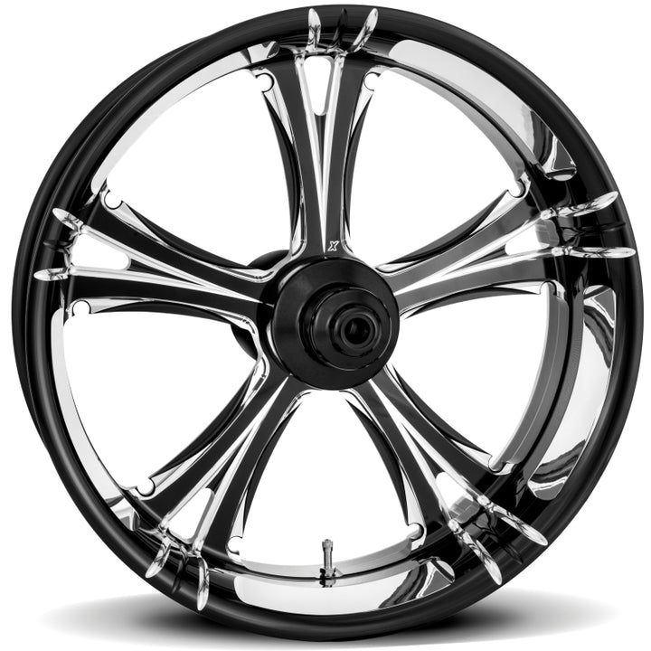 Performance Machine 21x3.5 Forged Wheel Fierce - Contrast Cut Platinum - Bull Strap