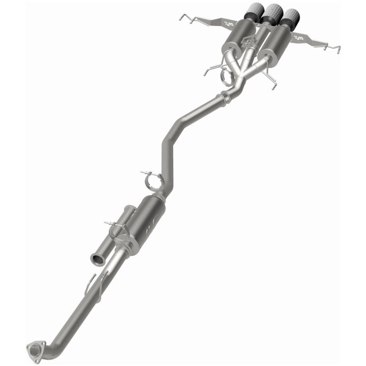 MagnaFlow 2023+ Honda Civic Type R SPEQ Series Cat-Back Perf Exhaust System w/ CF Tips - Bull Strap