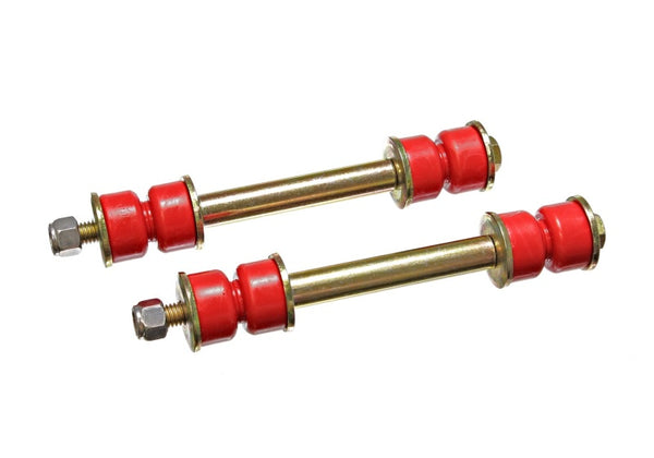 Energy Suspension Universal 3 9/16 Inch Red Front/Rear Sway Bar End Links w/ Hardware - Bull Strap