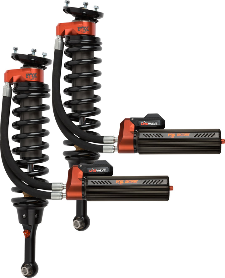 Fox 3.0 Factory Race Series Live Valve Internal Bypass Coilover Shock 2019+ Ford Raptor - Front - Bull Strap