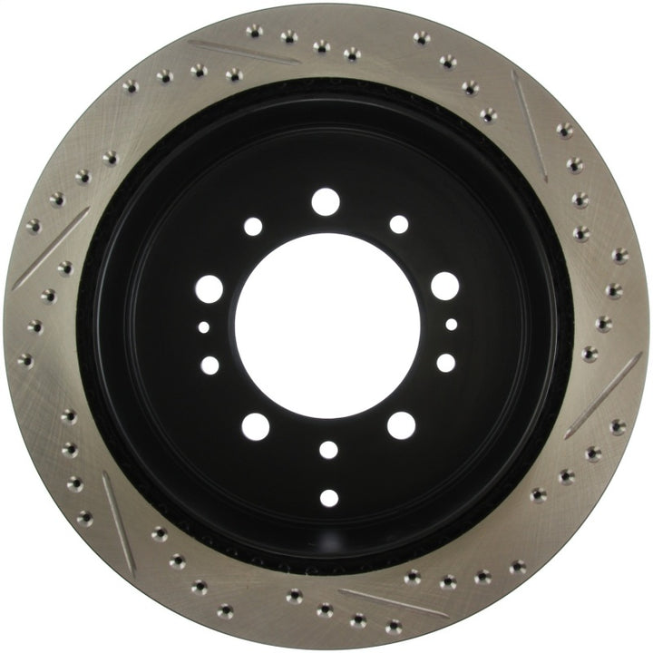 StopTech Slotted & Drilled Sport Brake Rotor - Bull Strap