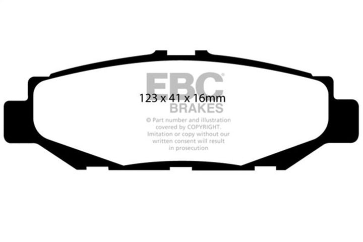EBC 93-97 Lexus GS300 3.0 Yellowstuff Rear Brake Pads - Bull Strap