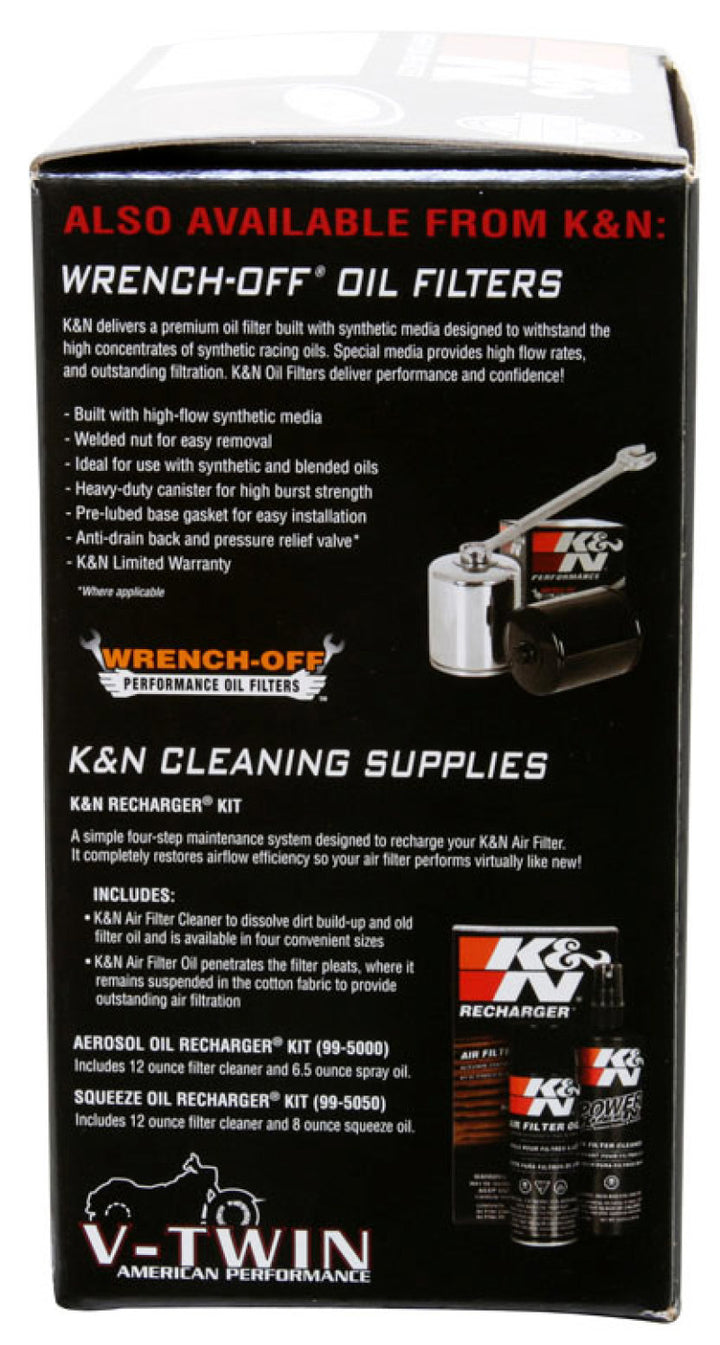 K&N Custom Air Filter Round 5-3/8in OD x 4in ID x 2in H - Bull Strap