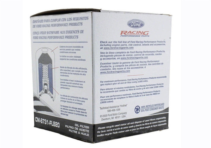 Ford Racing High Performance Oil Filter - Bull Strap