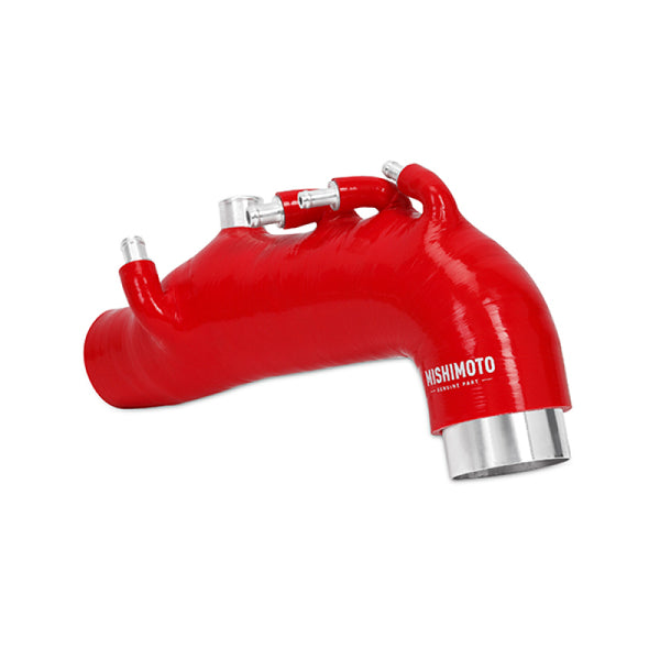 Mishimoto 08 Subaru WRX Red Silicone Induction Hose - Bull Strap