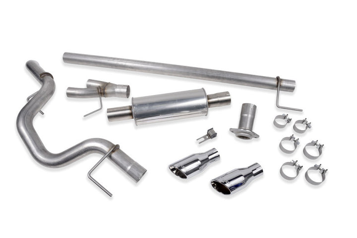 Roush 2015-2020 F-150 2.7L/3.5L/5.0L Side Exit Cat-Back Exhaust Kit (Excl. Raptor) - Bull Strap