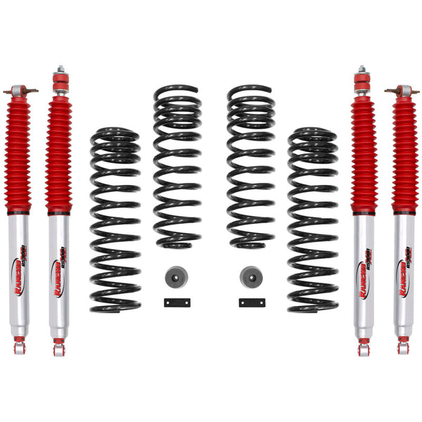 Rancho 07-17 Jeep Wrangler Front and Rear Suspension System - Master Part Number / One Box - Bull Strap