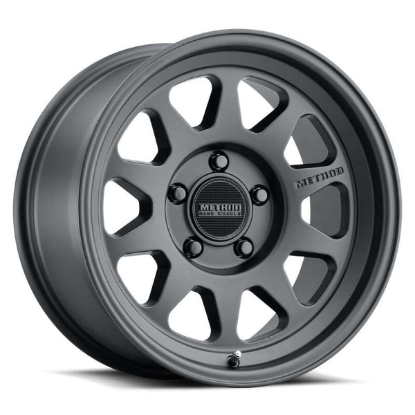 Method MR316 17x8 25mm Offset 5x150 110.5mm CB Matte Black Wheel - Bull Strap