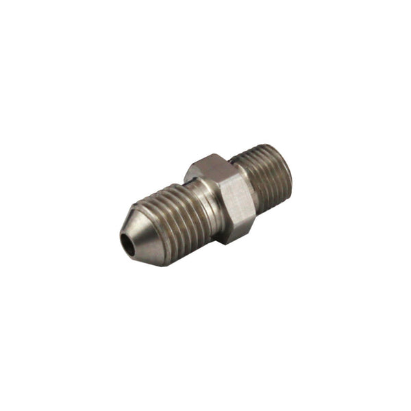 Turbosmart 1/8in NPT to -4AN SS Male Fittings - Bull Strap