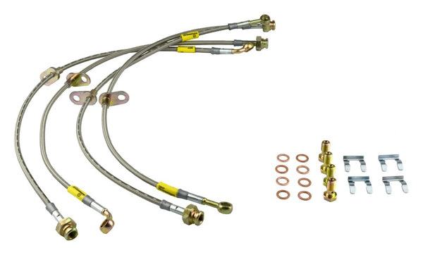 Goodridge 12-15 Chevrolet Camaro (ZL1 Only) Stainless Steel Brake Line Kit - Bull Strap