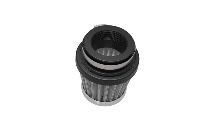 K&N Universal Chrome Filter 1 3/8 inch FLG / 2 1/2 inch Base / 2 inch Top / 2 1/4 inch Height - Bull Strap