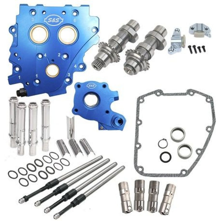 S&S Cycle 07-17 BT Chain Drive Cam Chest Kit - 585C - Bull Strap