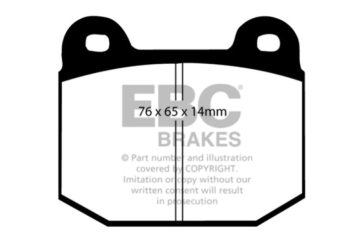 EBC 03-04 Infiniti G35 3.5 (Manual) (Brembo) Yellowstuff Rear Brake Pads - Bull Strap