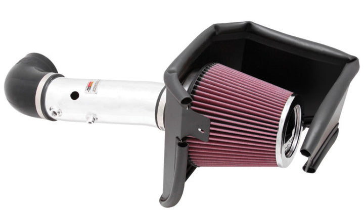 K&N 05-08 Magnum/06-13 Charger/08-13 Challenger / 05-13 Chrysler 300C V8 5.7L Typhoon C/A Intake - Bull Strap